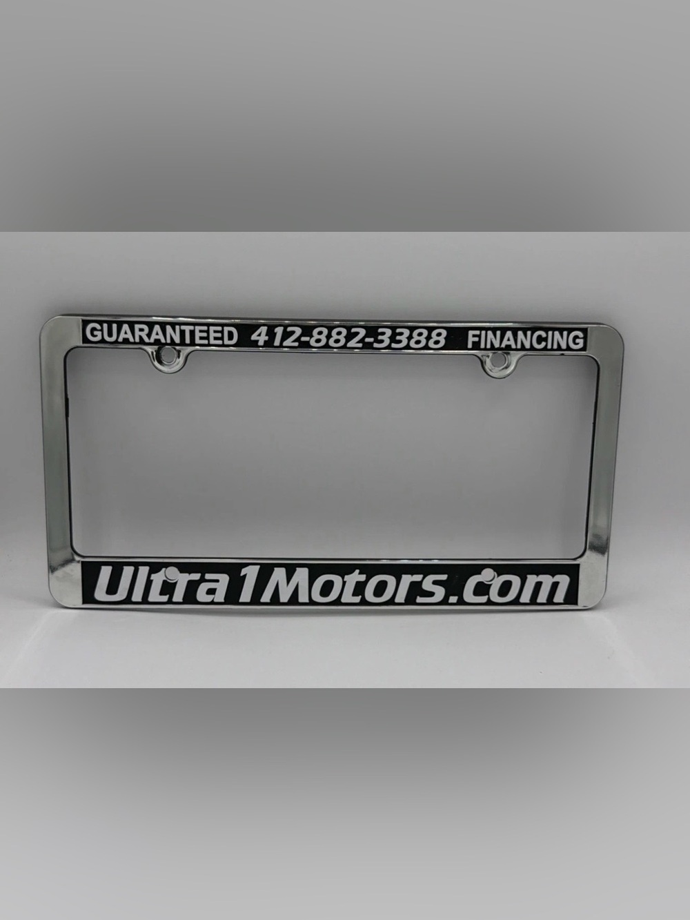 Ultra1Motors Dealership License Plate Frame Pittsburgh, PA